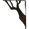 Ekena Millwork Damon Wrought Iron Bracket, (Triple center brace), Antiqued Warm Silver 2"W x 10"D x 12"H BKTM02X10X12TDAAWS - alternate 10